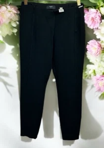 Leggings T Tahari Negro Ponte Talla Pequeña Control Abdomen Contorno Grueso 25" Entrepierna - Imagen 1 de 7