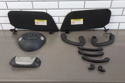 2004 Ford F250 Harley Davidson Crew Cab Sun Visors/Grab Handles (Black 1B) OEM Foto 1 de 4