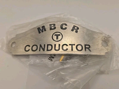 Insignia incorrecta Boston MBCR / MBTA carril de cercanías conductor sombrero - nueva - rara Foto 1 de 3