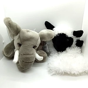 2 x Puppe Co Handpuppen Ganzkörper Elefant UND Schaf 12 Zoll Stofftier Plüschtier 1 Etikett - Bild 1 von 4