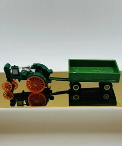 Retro Ertl Croft Metal Tractor Plastic Wheels Thomas W/ Metal Wagon - Picture 1 of 7