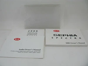 Kia Sephia 2000 00 Owners Manual Cover Book Set Free Shipping Guide Handbook - Picture 1 of 4