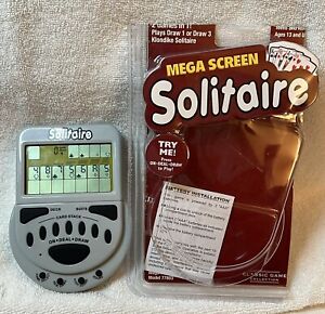 Vintage Mega Screen Classic Handheld Electronic Game Solitaire Model 77803 Kings