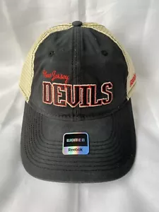 NHL New Jersey Devils Women's  Adjustable Hat - Black - New - Picture 1 of 6