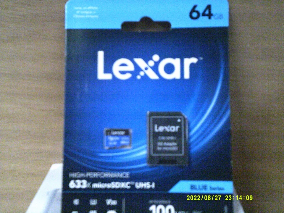 Lexar High Performance 633x SDHC/SDXC UHS-I Memory Card 64GB Blue Series - Image 1 of 1