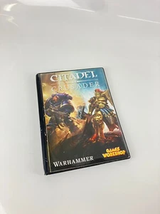 Carpeta de tarjetas folio Warhammer 40k Citadel Crusader álbum de 4 bolsillos usado - Imagen 1 de 3