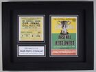 1968 League Cup Final A4 Photo Match Ticket Display Football Programme Leeds Utd