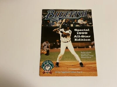 1999 Bridgeport Bluefish Special All-Star Program Atlantic League Autographed CT - Image 1 of 4