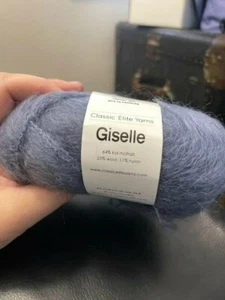 GISELLE KID MOHAIR YARN NEW South Africa Classic Elite Yarns 4120 Blue New! - Picture 1 of 2