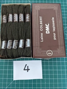 Laine Colbert DMC pour Tapisserie Khaki tapestry Wool Box x 10./No.4 - Picture 1 of 2