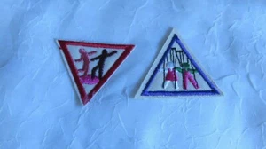 Girls Scout Triangle Patches vintage - Picture 1 of 4