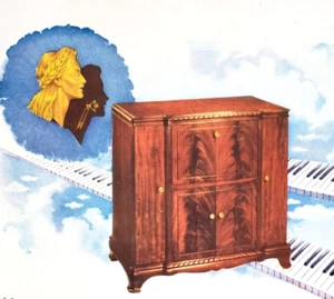 PRINT AD RCA Victor Crestwood Victrola Radio Phonograph 1948 Golden Throat - Picture 1 of 2