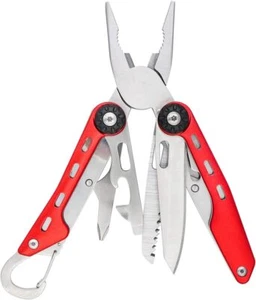 10-in-1 Multitool Edelstahl Sicherheitsschloss mit Nylonscheide rot - Bild 1 von 7