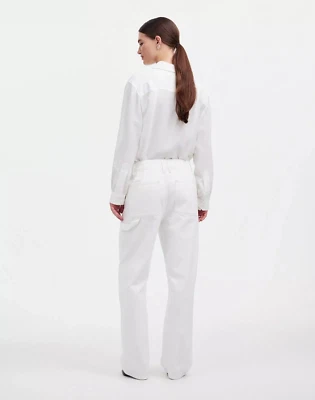 Madewell Alexa Chung Workwear Jeans Womens 23 True White Baggy NS884 NWT $168 - Image 1 of 4