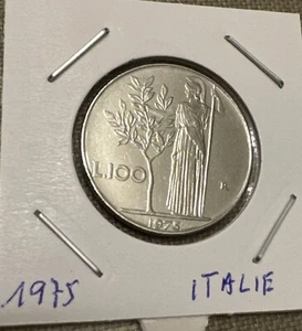100 Lire Italië 1975 - Afbeelding 1 van 2