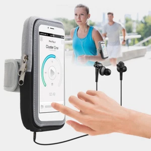 F# Sports Phone Arm Bag Men Women Touch Screen Arm Band Bags (Balck 5.1-6.5in) - Zdjęcie 1 z 6