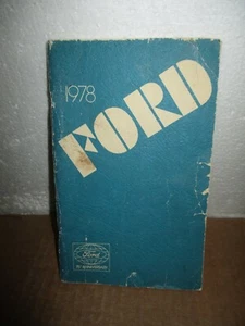 1978 Ford Owner's Guide (1977, Paperback, illustrated - Picture 1 of 7