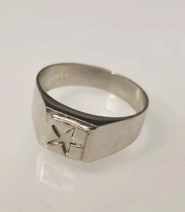 HIRZ E JAWAD echter handgefertigter Ring 100% Sterling Silber 925 Ringgröße 8  - Bild 1 von 5