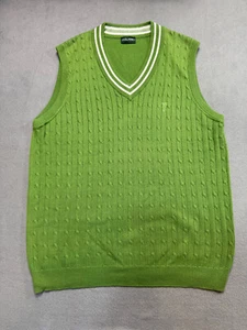 Golfino Green cotton golf vest mens size US 40 - Picture 1 of 17