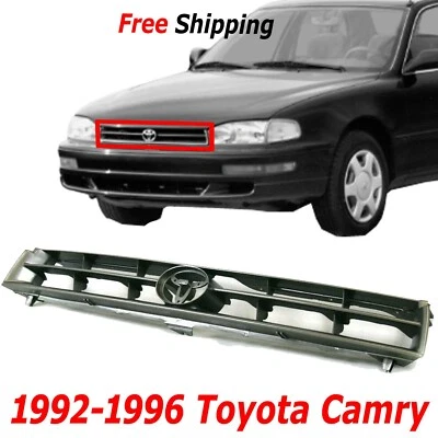 For 1992-1996 Toyota Camry Front New Grille Painted Silver Plastic TO1200124 Foto 1 de 4