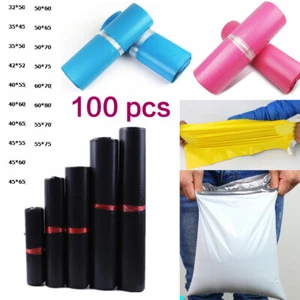 100x Shipping Bag Self Sealing Mailing Packing Plastic Bags - Picture 1 of 12