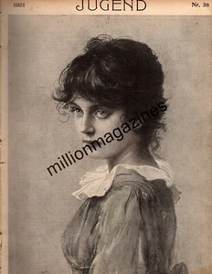 1901 Jugend #38 Sept. 4 German Art Nouveau - Icarus; Eskimos in Berlin; Soffel - Picture 1 of 1