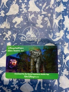 Disney World Fast Pass + Karte mit Star Wars AT AT - Bild 1 von 1
