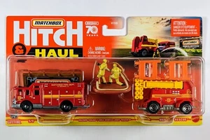 Matchbox Hitch & Haul / Hazard Squad & Trailer Mobile Light Truck / Free Ship - Picture 1 of 1