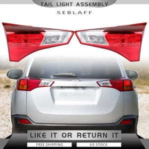 Tail Lights Fit For Toyota RAV4 2013-2015 Clear Rear Inner Passenger Driver Side - Bild 1 von 18