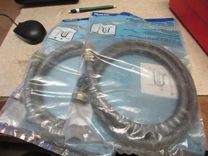 2 PACK - 3/4 Female in. Rubber Washing Machine Hose 4 ft. - Picture 1 of 3
