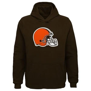 Sudadera con capucha de lana con logotipo principal con logotipo primario de la NFL Outerstuff para jóvenes niños Cleveland Browns - Imagen 1 de 5