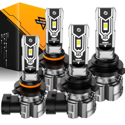 AUXBEAM 9005 9006 LED Headlight Bulb for 1999-2006 Chevy Silverado 1500 2500HD - Image 1 of 4