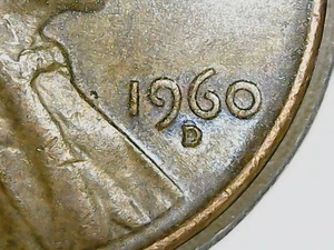 1960 D Lincoln memorial penny errore RPM-013 D/D Nord - Foto 1 di 4