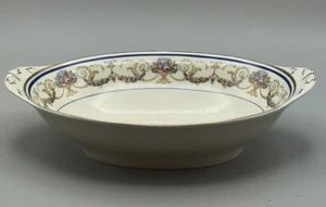 Haas-Czjzek Coronado La Boheme Blue Vegetable/Serving Bowl Handles Gold Rim 8" - Picture 1 of 4