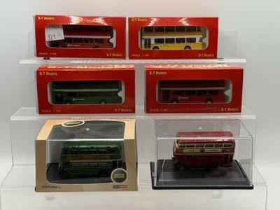 Lote de trabajo modelo autobús fundido a presión calibre N 1:148 modelos X6 B-T + ferrocarriles diecast Oxford - Imagen 1 de 4