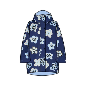 (W) Uniqlo x Marni Blocktech Printed Oversized Half Coat Blue - KR - Picture 1 of 1