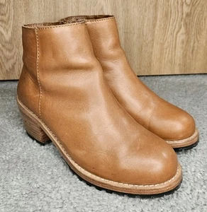 Portland Leather Goods Patina Ankle Bootie Size 7.5 Bourbon - Picture 1 of 7
