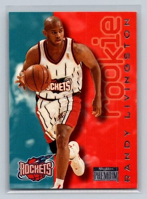 1996-97 SkyBox Premium Rookie RC #220 Randy Livingston Houston Rockets - Image 1 of 2