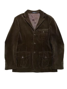 Vintage 90s Polo Ralph Lauren Chore Jacket Cord Blazer Braun Herren L Large - Bild 1 von 10