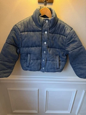 Chaqueta de mezclilla forrada de vellón mediana para niños Gap Foto 1 de 4