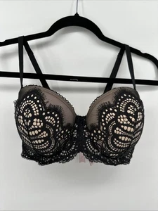 VICTORIA'S SECRET DREAM ANGELS MULTI-WAY/Multiposition 32DDD Black Lace - Picture 1 of 3