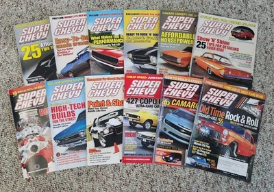 🔥 Super Chevy Magazines 2006 Complete 12 Camaro Chevelle COPO LS Tech – VG Foto 1 de 4
