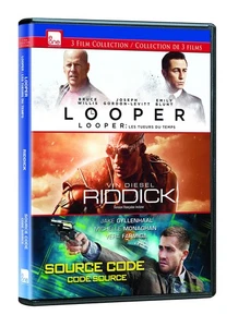 Looper / Riddick / Source Code (DVD) Joseph Gordon-Levitt Vin Diesel (UK IMPORT) - Picture 1 of 2