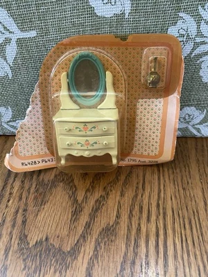Vintage Mattel The Littles 1980 Doll House Metal Vanity/Dresser With Lamp - Image 1 of 3