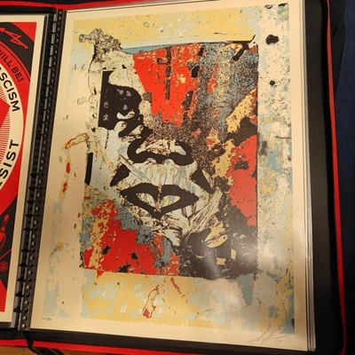 Obey Giant Shepard Fairey Enhanced Disintegration Print Signed Numbered 1st - image 1 of 3