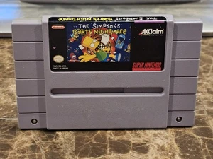 The Simpsons: Bart's Nightmare (Super Nintendo SNES, 1992) - Tested - Picture 1 of 7