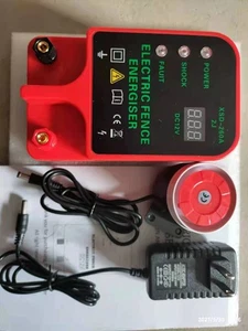10KM Electric Fence Energizer 12KV Output Waterproof LCD Display Adjustable - Picture 1 of 13