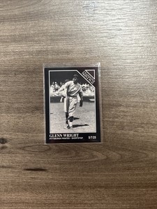 Glenn Wright 1991 The Sporting News Conlon Unassisted Triple Play #208 Pirates