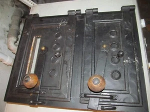 große schwere Kamin Ofen Lüftungstür Warmhaltefach Kachelofen Nr. K2 - Bild 1 von 5