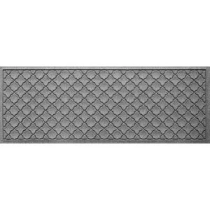 Bungalow Flooring Runner 22" x 60" Rectangle PET Polyester Rubber Medium Grey - Picture 1 of 3
